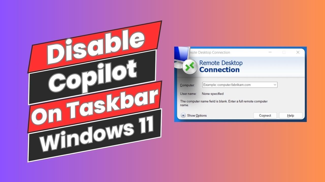 How to Disable Copilot On Taskbar In Windows 11