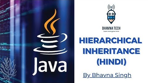 Hierarchical Inheritance in Java (Hindi/Urdu)