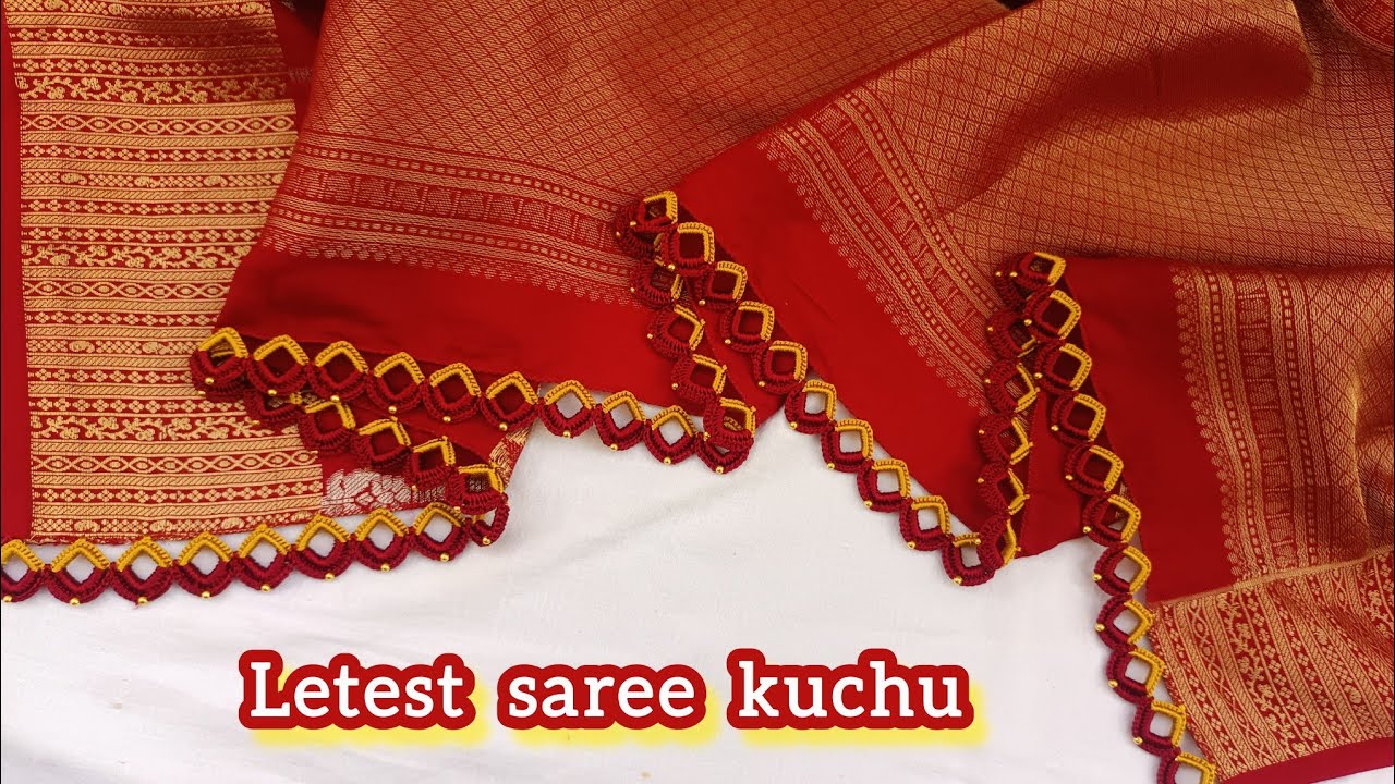 Trending. latest saree kuchu designs | without kuchu  | bridal saree kuchu designs #madhusareekuchu