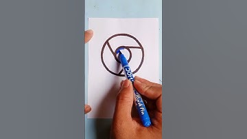 Chrome Logo Easy Drawing . Chrome Logo Kaise Banaye. #viral #trending #shortvideo #shorts #chrome