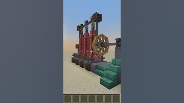 Self powered create mod steam engine!#minecraft #shorts