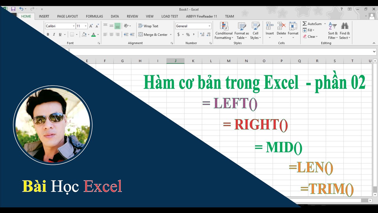 Hàm cơ bản trong Excel P2 – LEFT – RIGHT – MID – LEN – TRIM | Thầy Quách Nhị