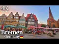 Bremen germany  summer walking tour 2023  4k ultra