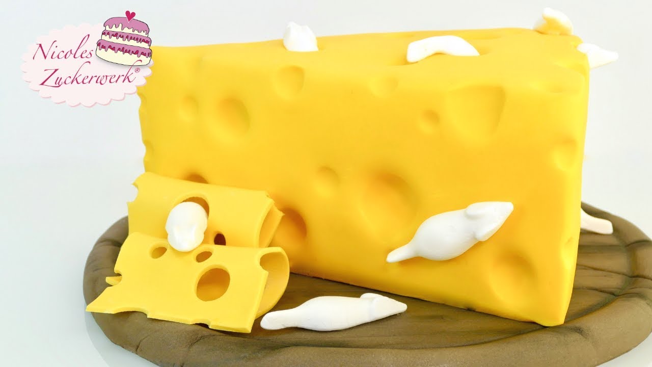 KÄSE 🧀 Torte I EINFACHE Motivtorte / Fondanttorte von Nicoles Zuckerwerk