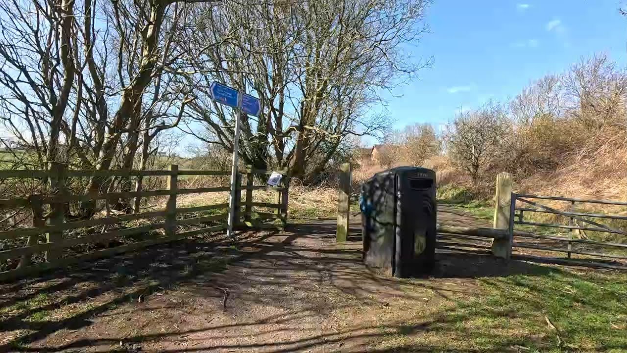 The Dunfermline Way to Grange Burn Viaduct 15 03 2025 on my mobility scooter with my dog Olly