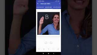 ASL App is a free specifically made for learning the basics of American Sign Language . screenshot 1