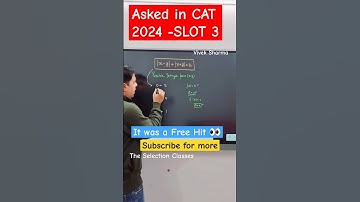 CAT 2024 - Slot 3 Quant #cat2024 #catquant #catexam #catlrdi #mbacat #xatexam #shorts