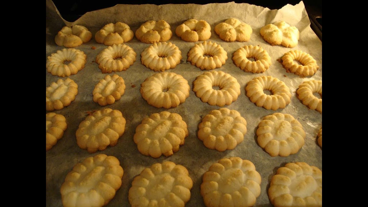 Домашнее песочное печенье простой