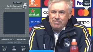 Manchester City vs Real Madrid - Pre-Match English Dub - UEFA Champions League Carlo Ancelotti