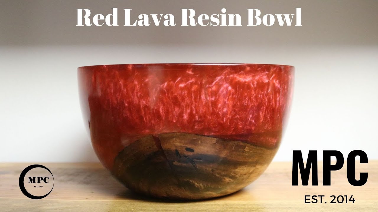 Wood Turning - Red Lava