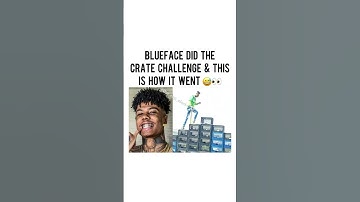 BLUE FACE TRIES THE CRATE CHALLENGE (Must Watch)🚨🚨 #shorts  #viralvideo #blueface #cratechallenge