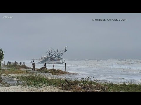 Fishing boat blown 8 miles down the coast thanks to Hurricane Ian