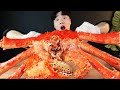 ASMR MUKBANG 대왕 킹크랩 4KG 먹방! 제일 큰 사이즈 , 대왕 GIANT KING CRAB EATING SOUND سلطعون عملاق