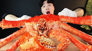 ASMR MUKBANG 대왕 킹크랩 4KG 먹방! 제일 큰 사이즈 , 대왕 GIANT KING CRAB EATING SOUND سلطعون عملاق