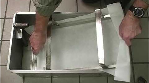 Filter Pan Preparation for a Frymaster OCF Fryer