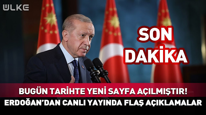 Erdoğan'dan Canlı Yayında Flaş Açıklamalar! Bugün Tarihte Yeni Sayfa Açılmıştır...#Sondakika