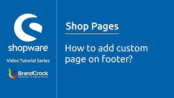 Shopware tutorials : How to add custom page on footer?
