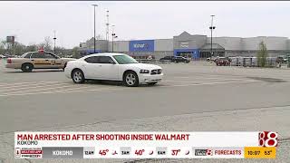 Man arrested in shooting inside Walmart in Kokomo; victim in hospital