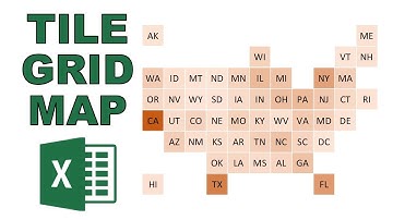 How to make a tile grid map in excel
