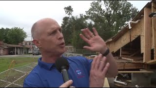 National Weather Service Meteorologist Jeff Evans explains the Houston storm damage