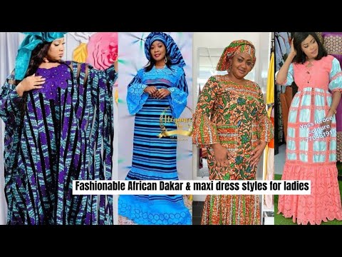 Latest Designs Of Elegant Dakar And Maxi Gowns Styles For Young And Mature Ladies