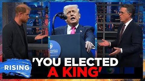 Prince Harry TAKES SHOT At Trump During Colbert APPEARANCE | RISING