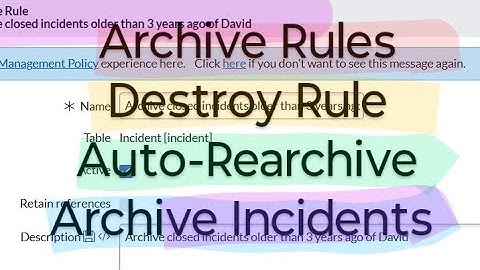 Day 9 Servicenow Interview Prep | Everything related to Archival and Destroy Rules you need to know