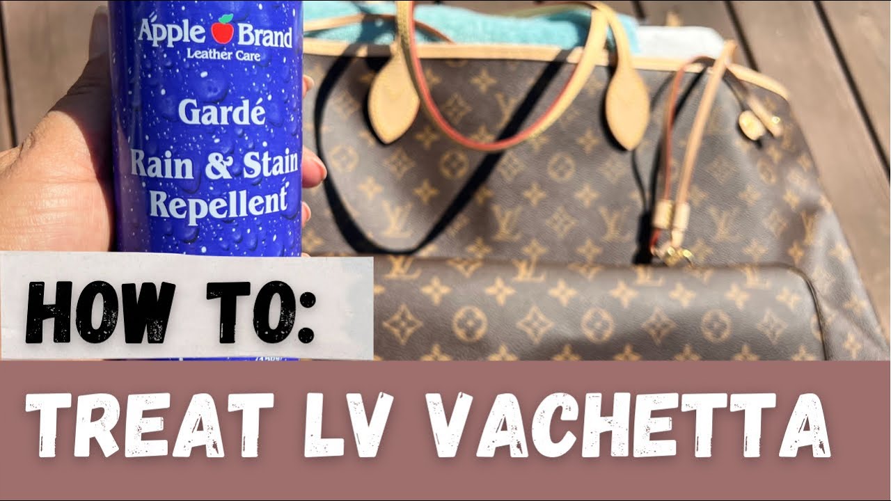 1 year experiment! Treating Louis Vuitton Vachetta with Apple Garde 