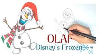 How to draw OLAF from Disney Frozen | Step by Step Tutorial How to draw OLAF from Disney Frozen | Step by Step Tutorial