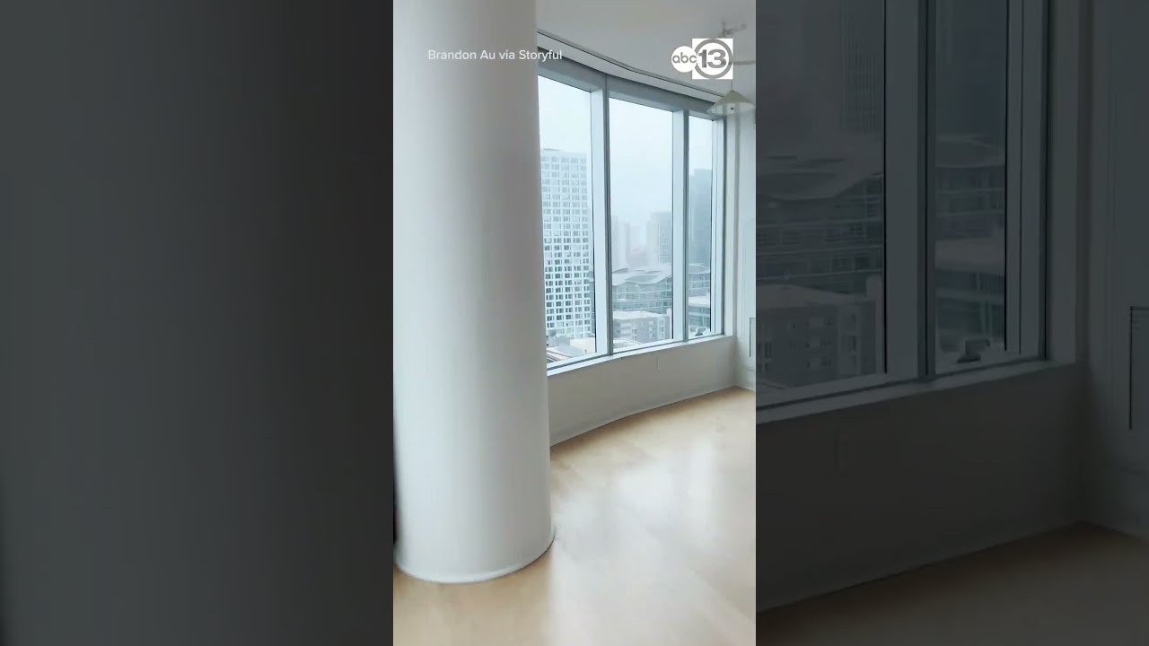 Strong Wind Gusts Blow Furniture Of High Rise Building In San Francisco