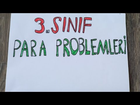 3.SINIF PARA PROBLEMLERI(ALISVERIS)