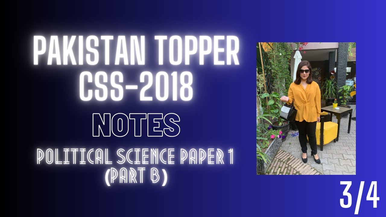 CSS Political Science Notes (Paper-I, Part B) 3/4