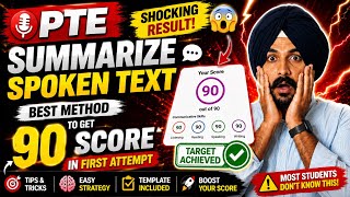 PTE Summarize Spoken Text | Best Method to Get 90 Score in First Attempt (2026)