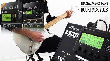 Fractal Audio AXE-FX II Series / AX8 Patches | Rock Pack vol3 | Playthrough Demo
