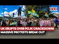 UK Erupts Over PoJK Military Crackdown! Massive Protests Break Out After Internet Shutdown