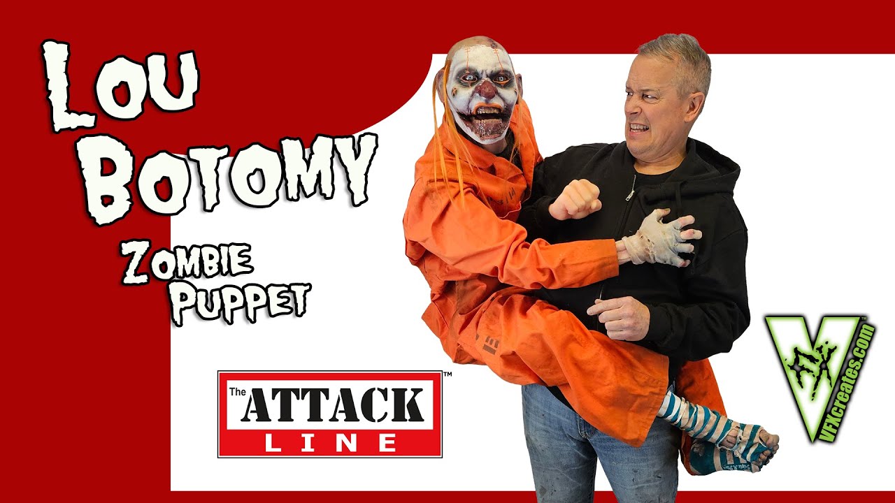 Lou Botomy Prison Clown Zombie Puppet - Only From VFX! - YouTube