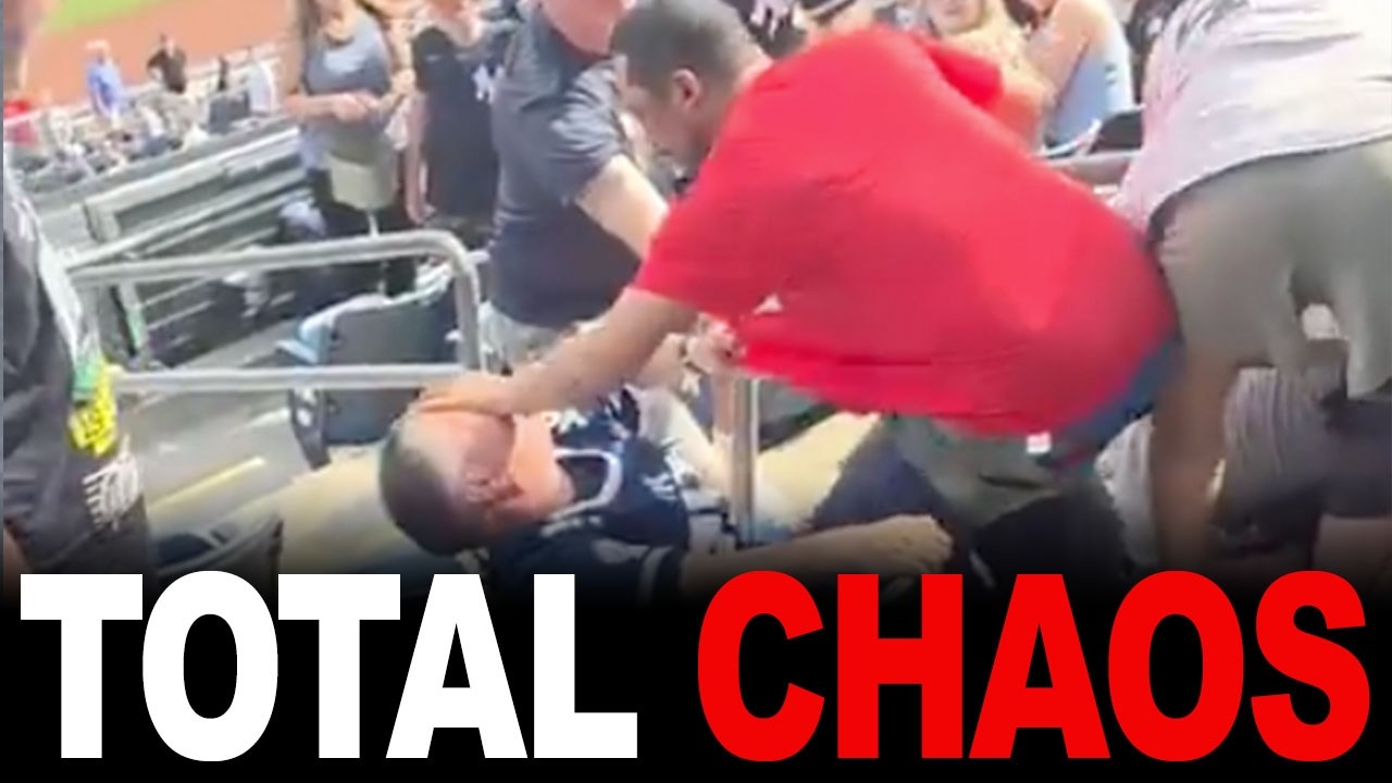 Yankees Fan Fight From Crystal-Clear New Angle - YouTube