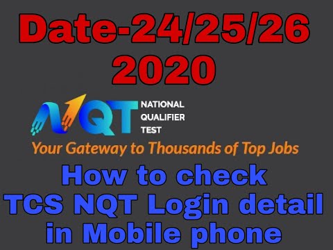 How to Check TCS NQT October Login Detail In Mobile Phone..||TCS NQT Login Detail check kaise kre||