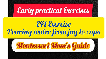 #EPLexercise  #pouringwater   How to pour water from jug to 2 cups| EPL exercises for preschool