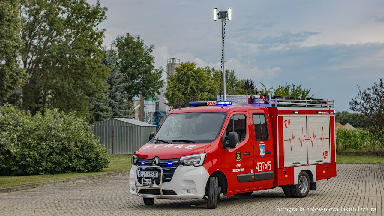 POKAZ JEDNOSTKI OSP SUROCHÓW - LEKKI RENAULT MASTER W PODZIALE - 437[R]15 GLBM RENAULT MASTER/DRAGON