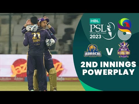 2nd Innings Powerplay | Karachi Kings vs Quetta Gladiators | Match 6 | HBL PSL 8 | MI2T