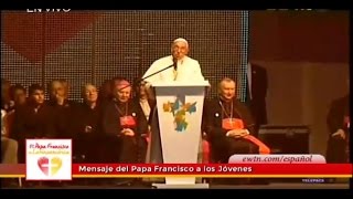 ⁣Discurso en encuentro del Papa con jovenes en Paraguay