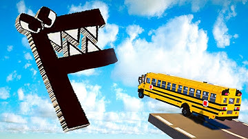 Crazy catapult with things VS A-Z from Alphabet Lore 💥| TEARDOWN