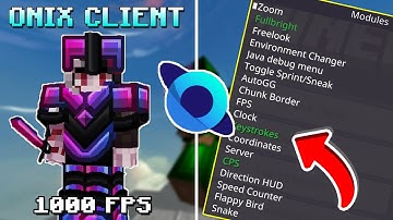 The BEST Minecraft Bedrock Client - Onix Client (CPS Counter, Keystrokes)