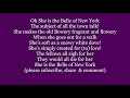She is the belle of new york 1897 lyrics words trending sing along music song