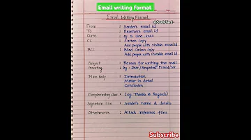Email Writing Class 11 L How To Write Email 