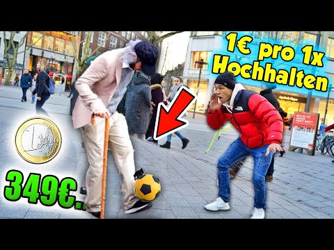 €1 per football held up!! **GRANDAD broke me**