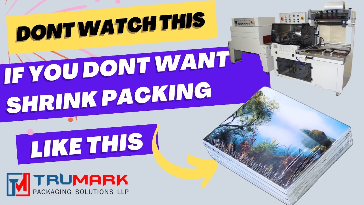 AUTOMATIC STATIONARY SHRINK PACKING MACHINE - YouTube