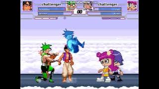 MUGEN: Aladdin (Me) & Jesse vs Ami & Yumi
