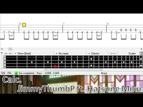 Calc. (Bass TAB) - JimmyThumbP ft. Hatsune Miku